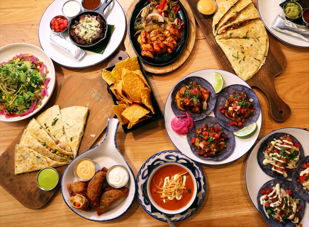 group shot of dishes