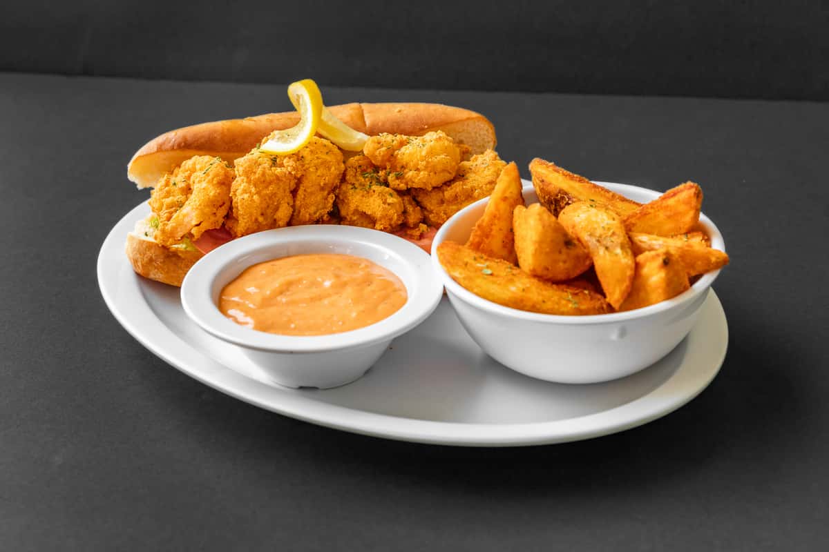 Shrimp Poboy And Fries
