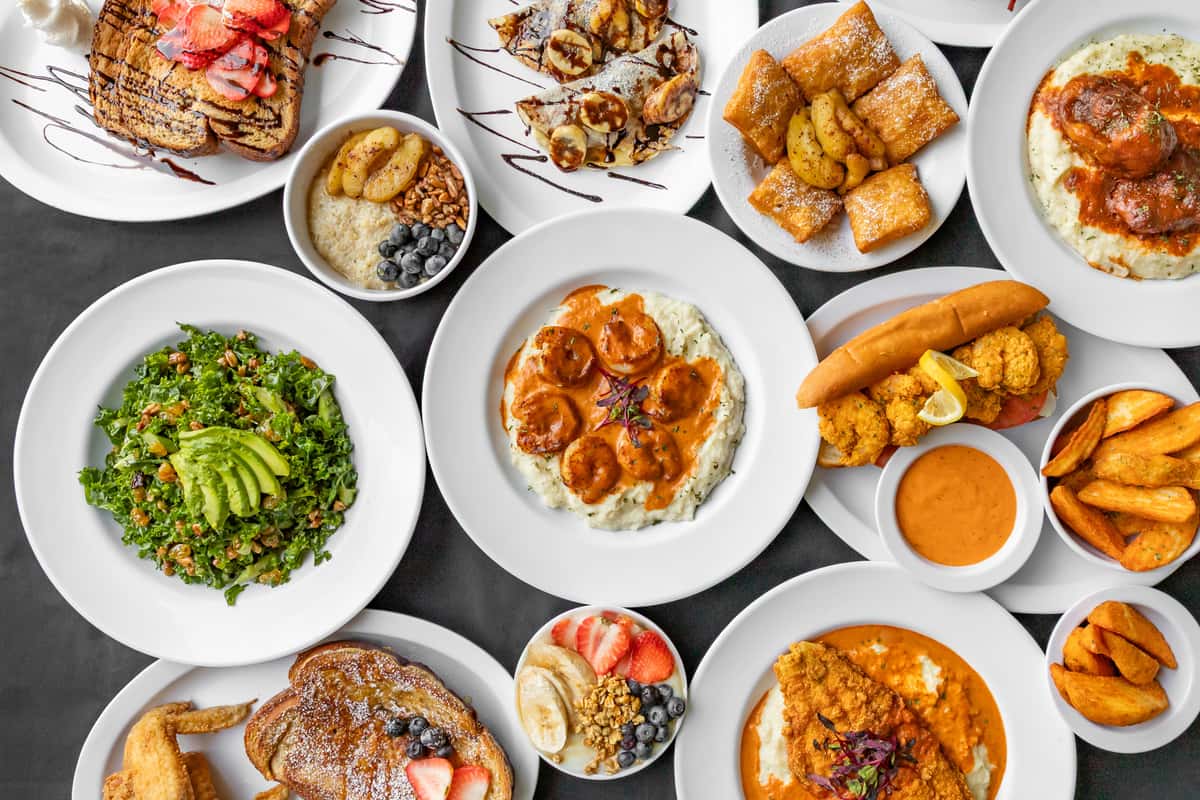 Group shot of food