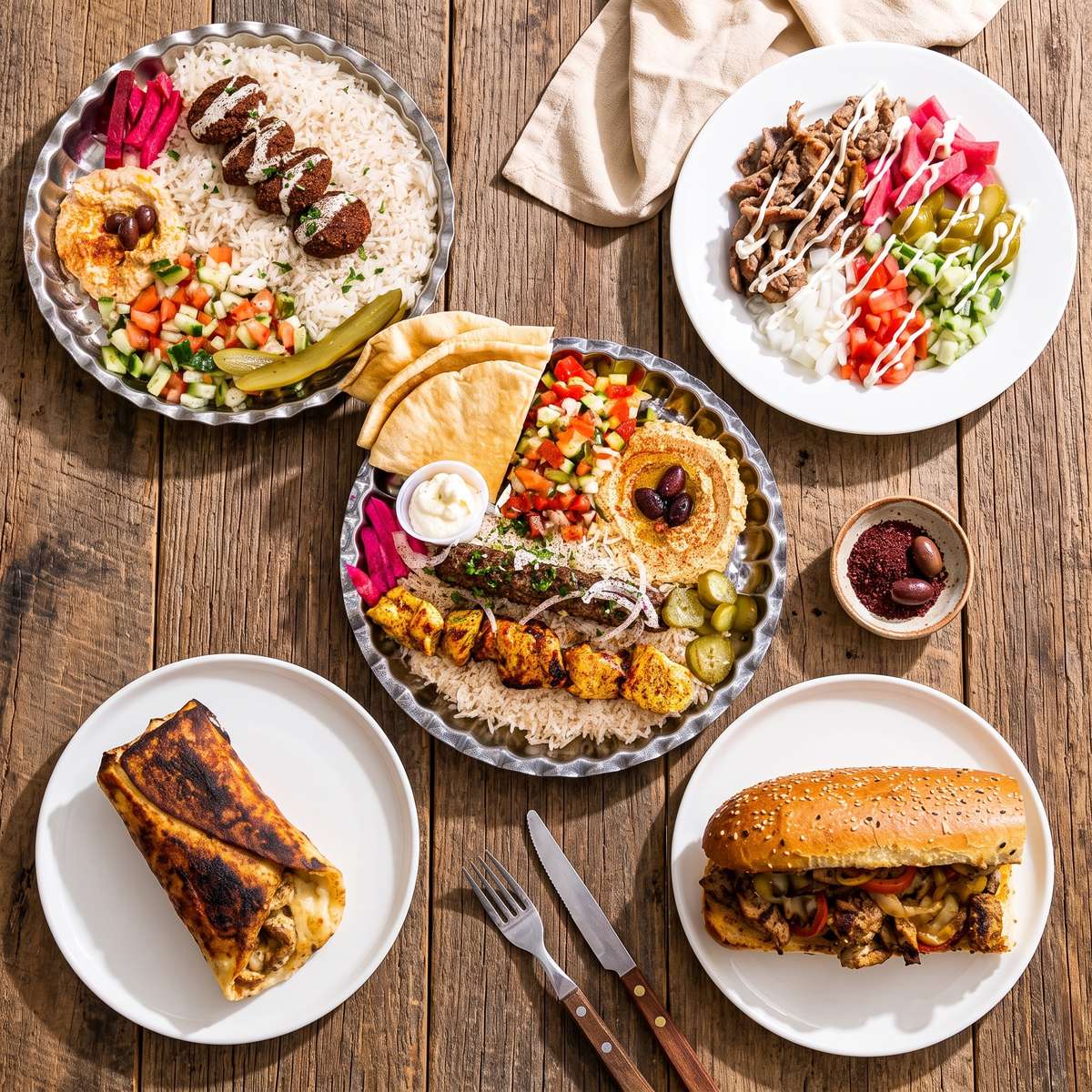Variety of food