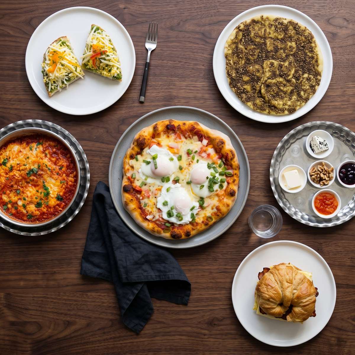 many dishes