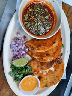 Beef Birria Tacos - Main Menu - The Spud Too