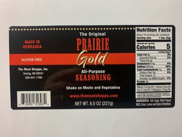 8 Ounce Original Prairie Gold Seasoning