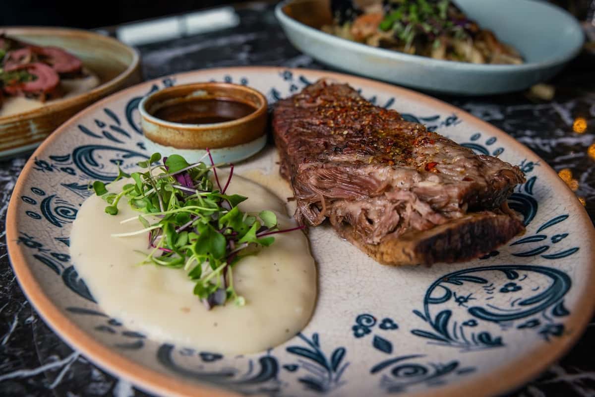 steak and sauce