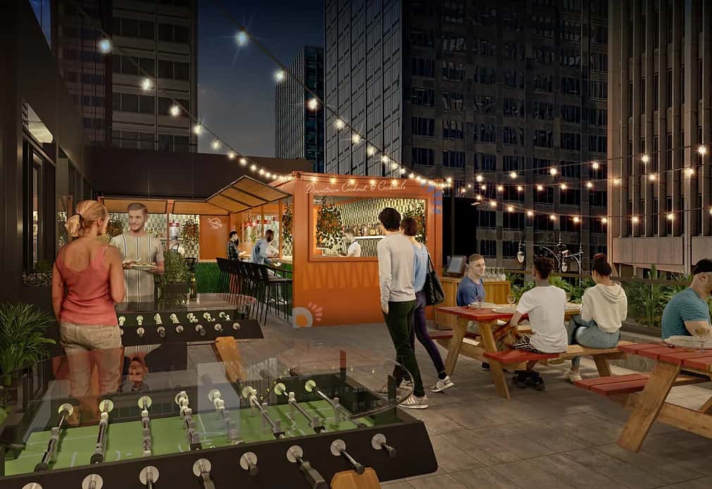 rendering of terrace
