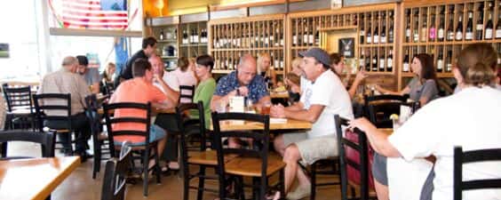 people enjoying their meals in the dining room