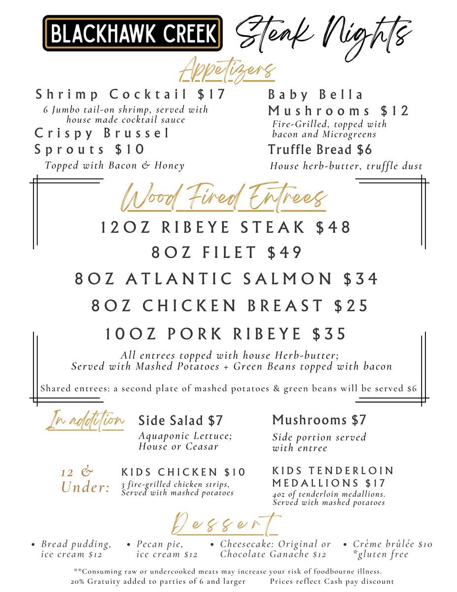 steak night 3/26