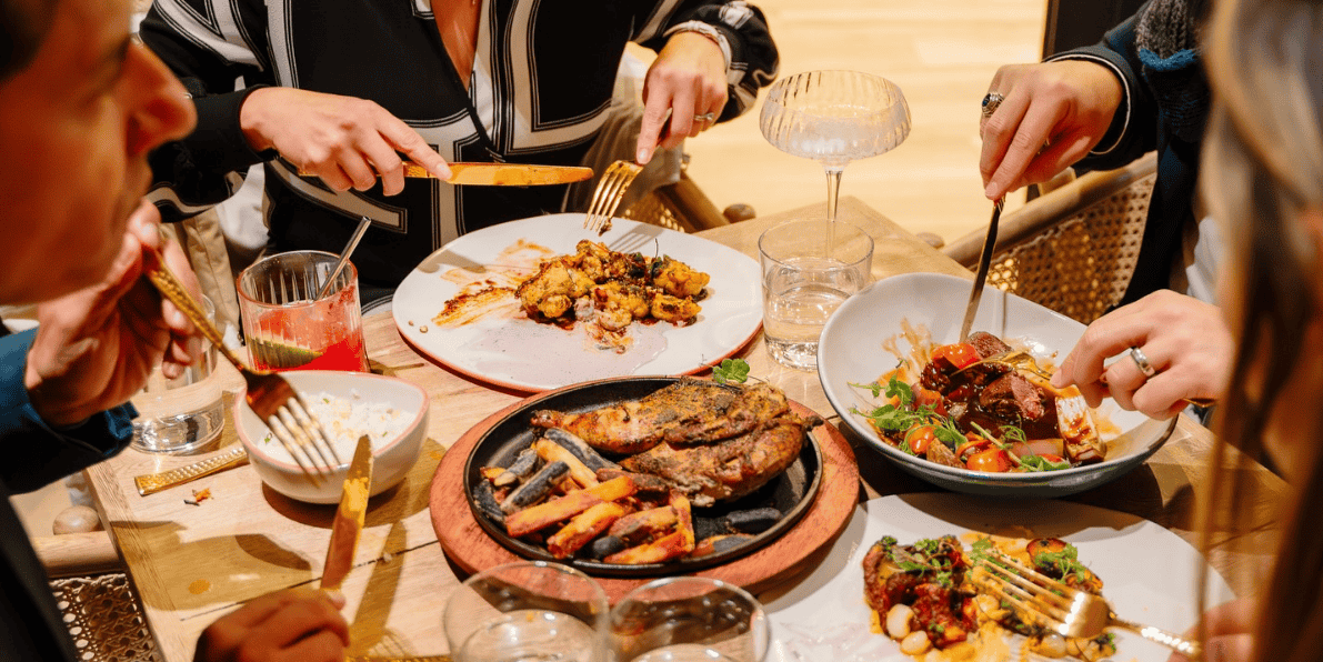 Madre Selva table spread
