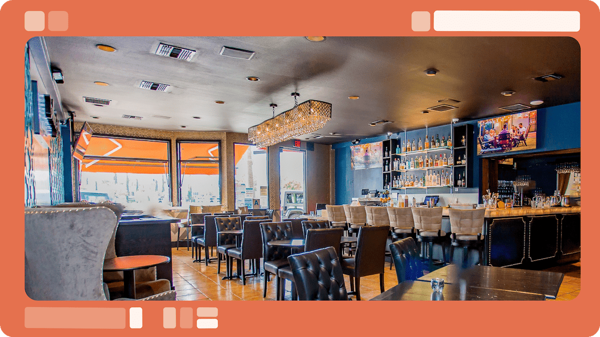 bar area