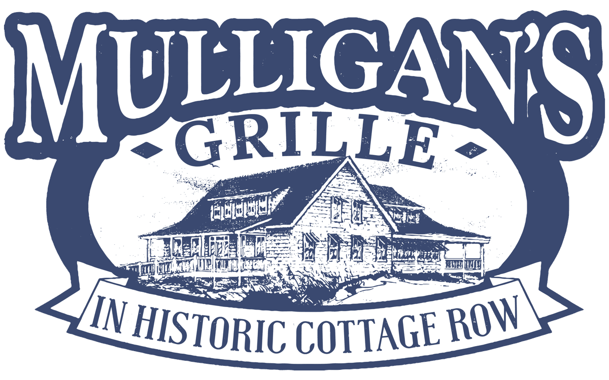 logo in blue and white