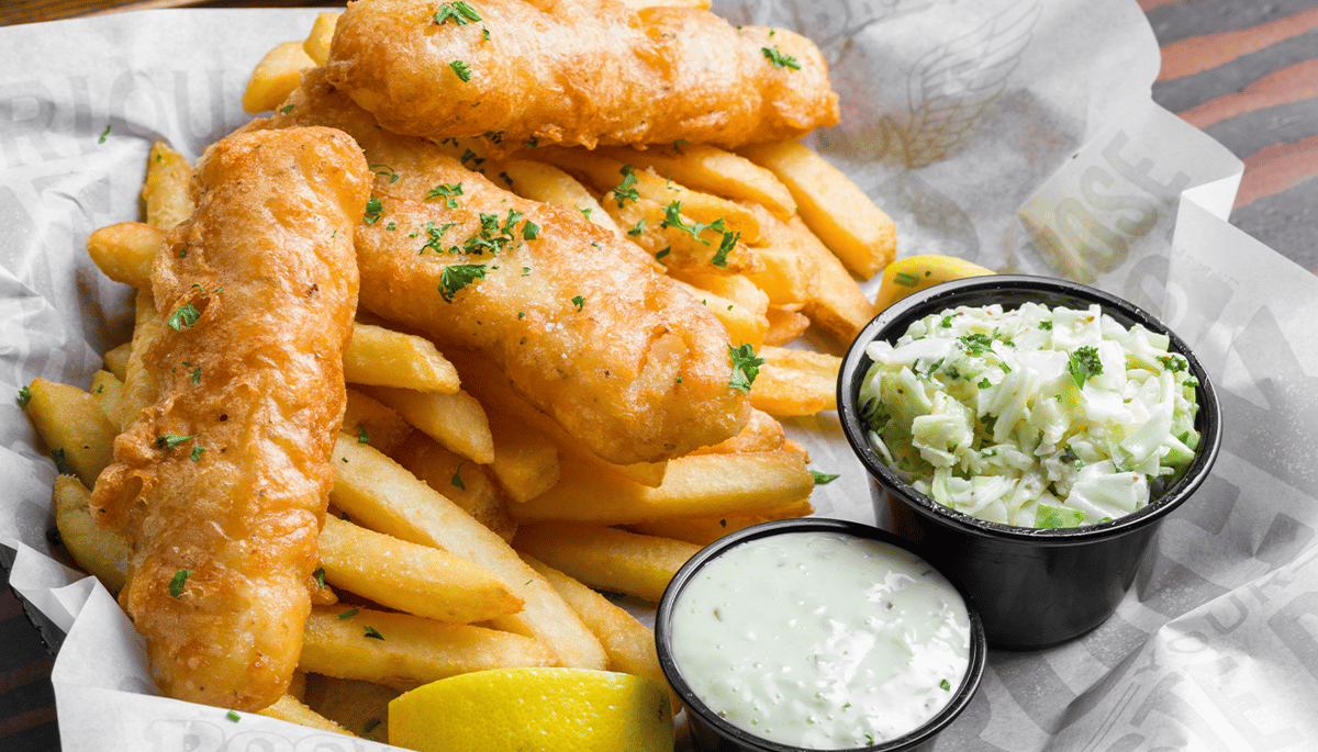 Beer Battered Fish \u0026 Chips - American Food \u0026 Live Music Restaurant | Rock \u0026  Brews\u200b, image size:1200x685