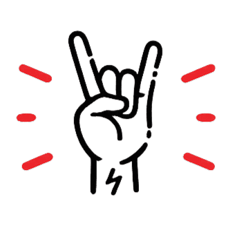 rock hands icon