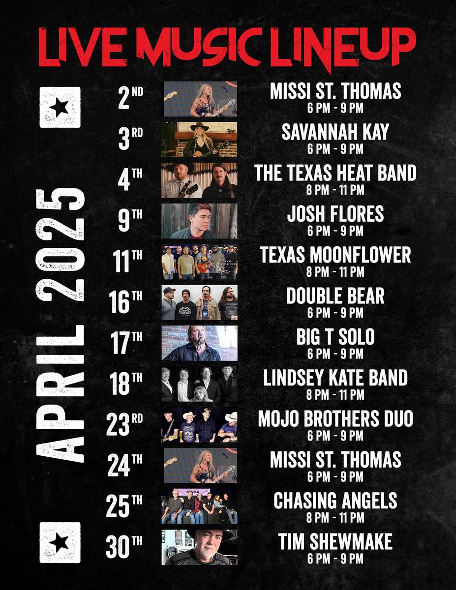 Rock & Brews Grapevine Local Live Music every Wednesday, Thursday and Friday