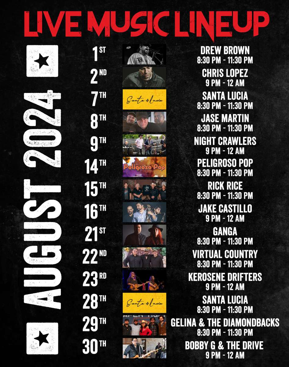 San Antonio Promotions American Food Live Music Restaurant Rock