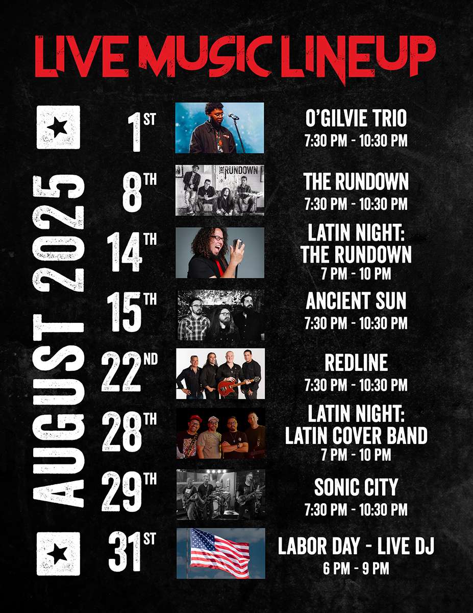 Rock & Brews Oviedo Live Music for August 2025