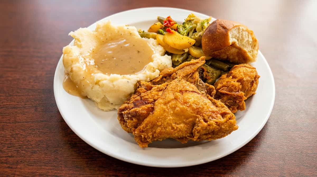 fried chicken dinner