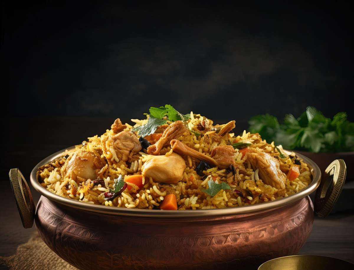 bowl-rice with chicken vegetables