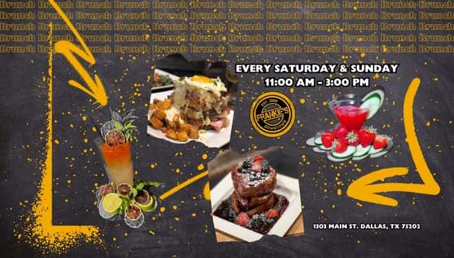 🍳 Weekend Brunch runs from 11 AM – 3 PM every Saturday & Sunday. Mimosas, scratch-made brunch dishes, and the perfect day-drinking start to your weekend.