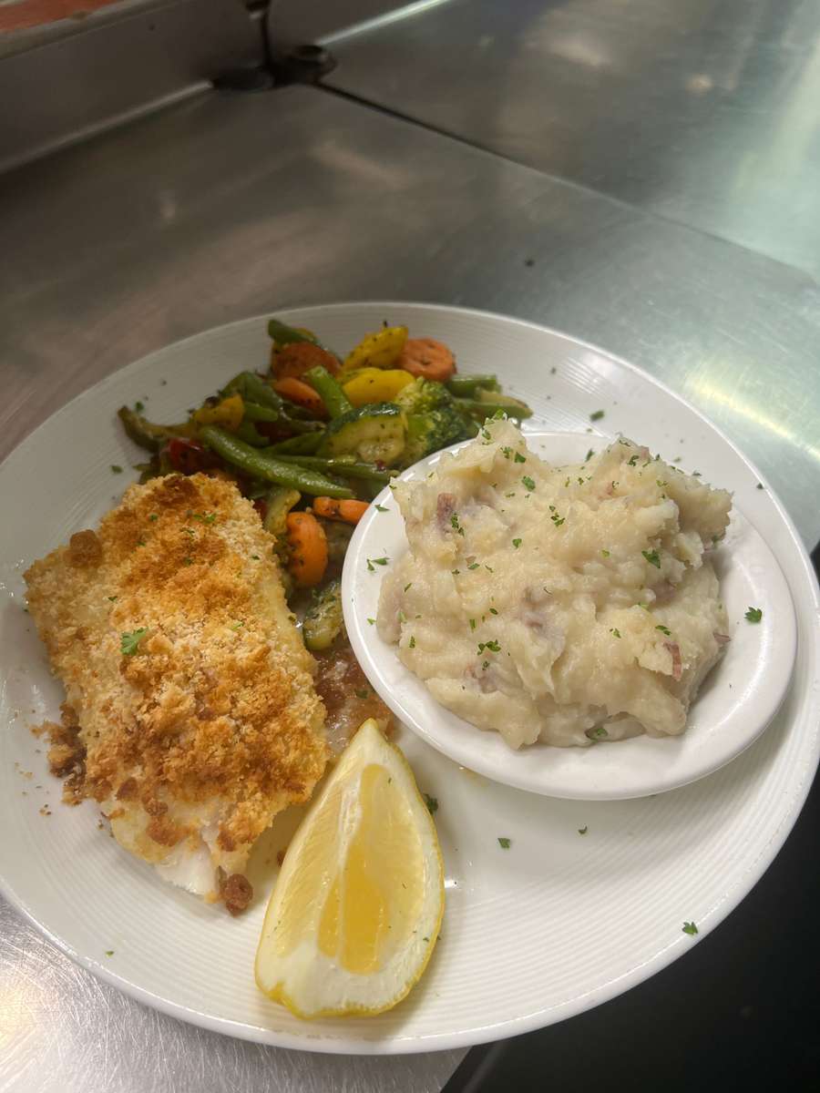 baked haddock lunch