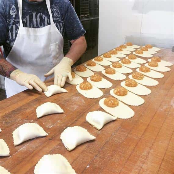 chef making pastries