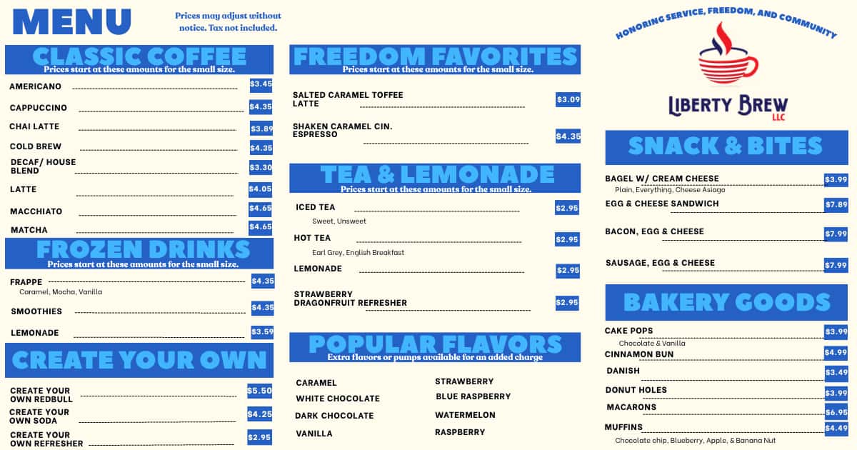 Truck Menu