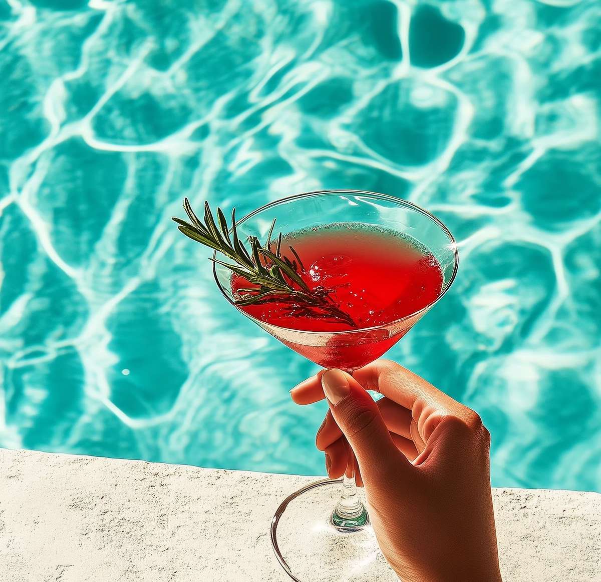 Cocktail by the water