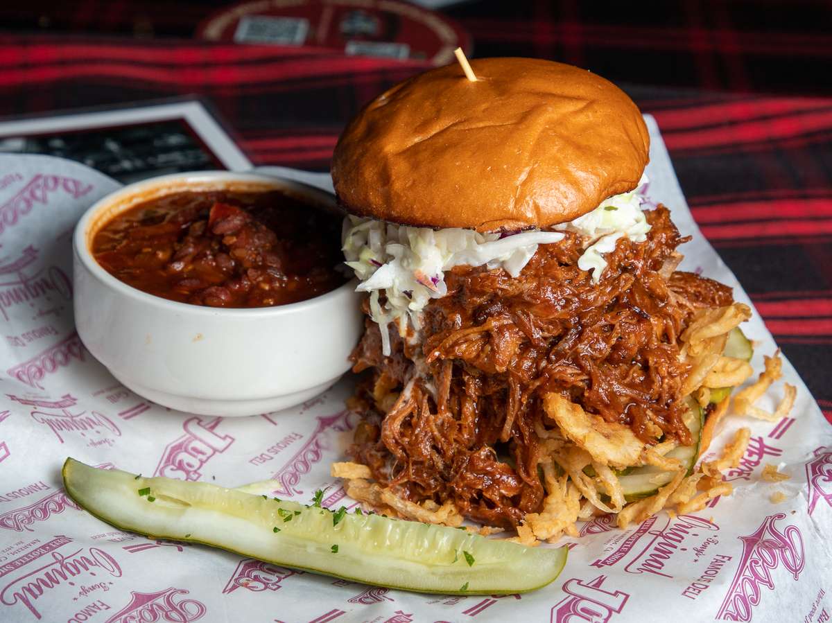 Roscoe's Spicy Pork Sandwich