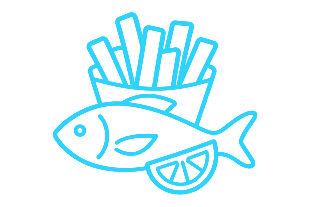 fish and chips illustration