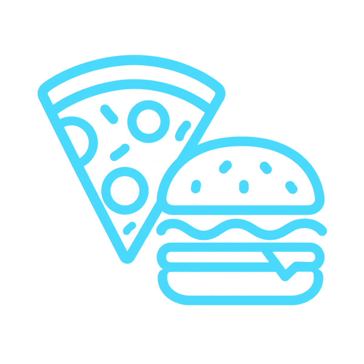 Pizza & burger icon