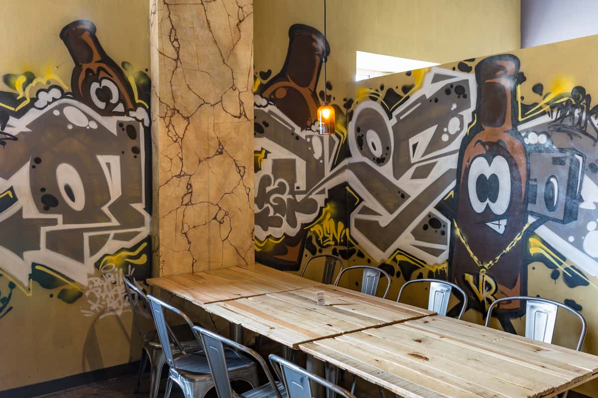 Wall mural at Erie location
