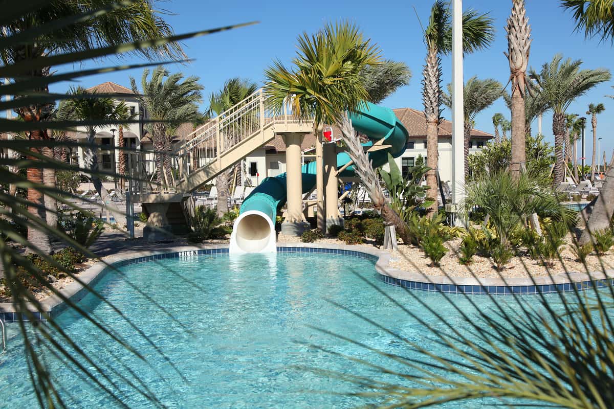 1023ft Lazy River with a 2 story Waterslide