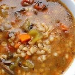 soup with orzo and vegetables