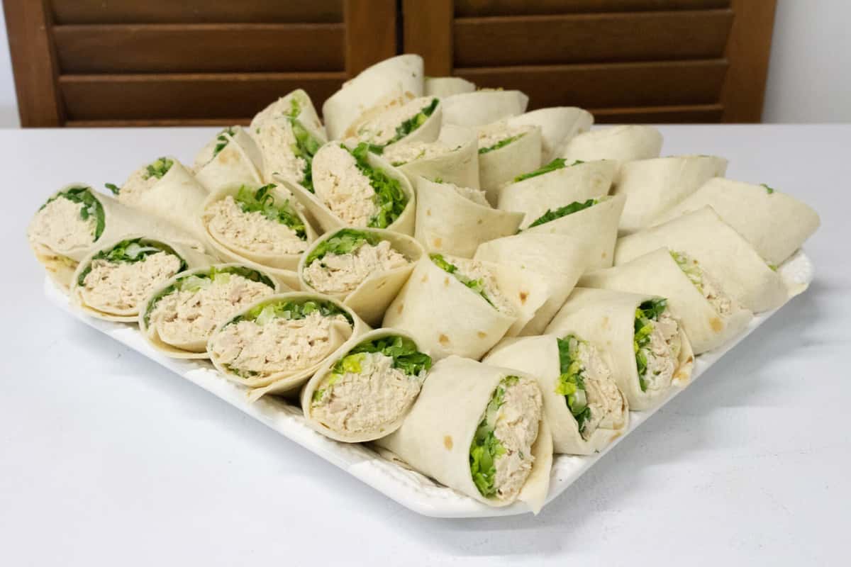 catering wrap platter