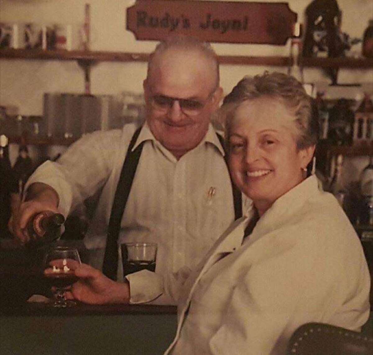 Clara & Rudy Sr at the original Clara's bar