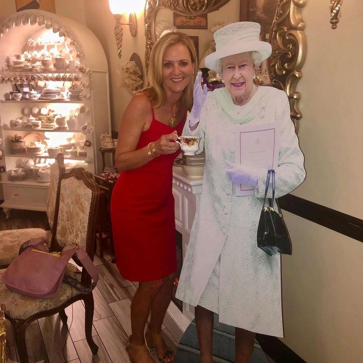 Lisa Petrillo and queen cut out