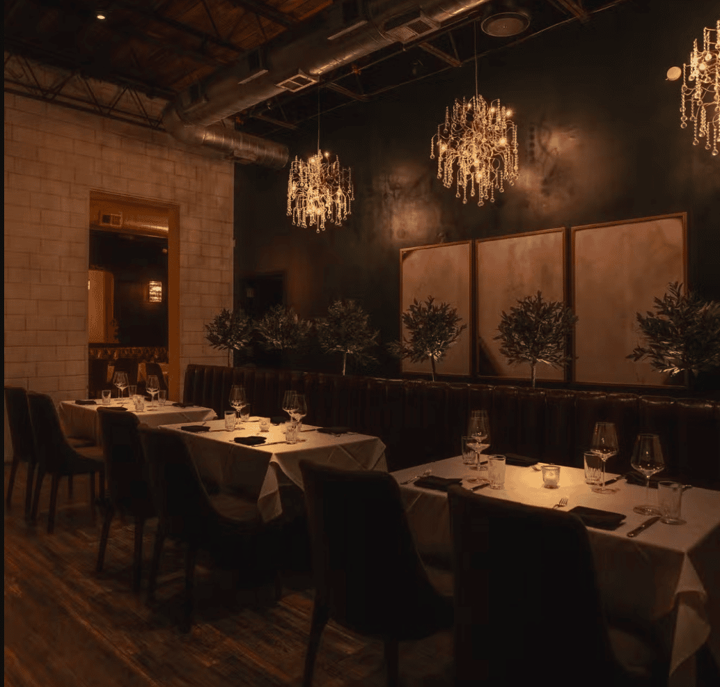 Interior of Patton's Steakhouse