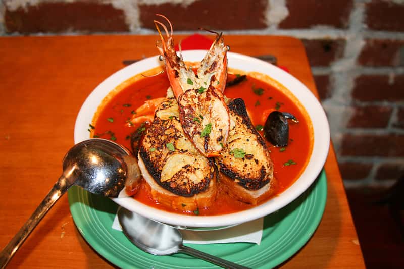 Famous Cioppino Soup Dinner Menu