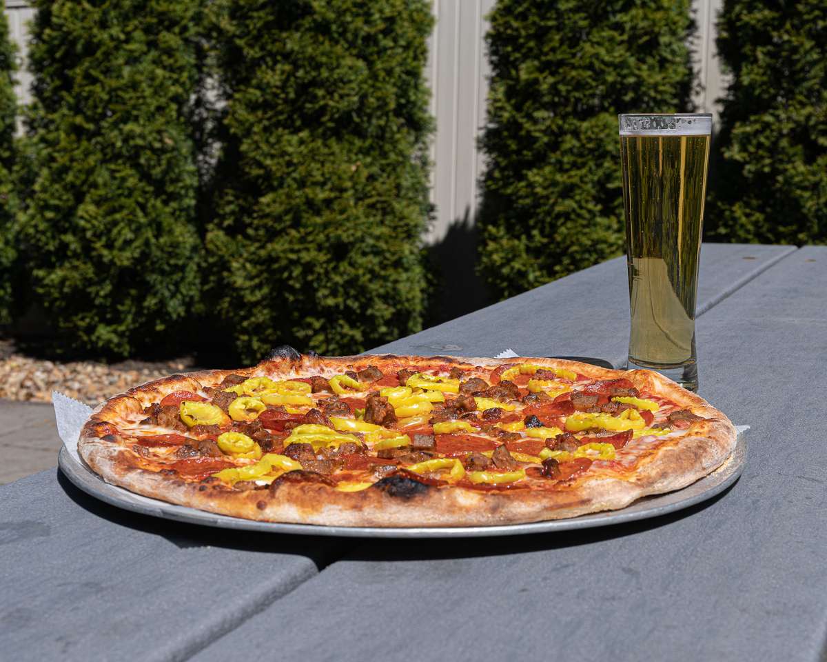 pizza outdoors