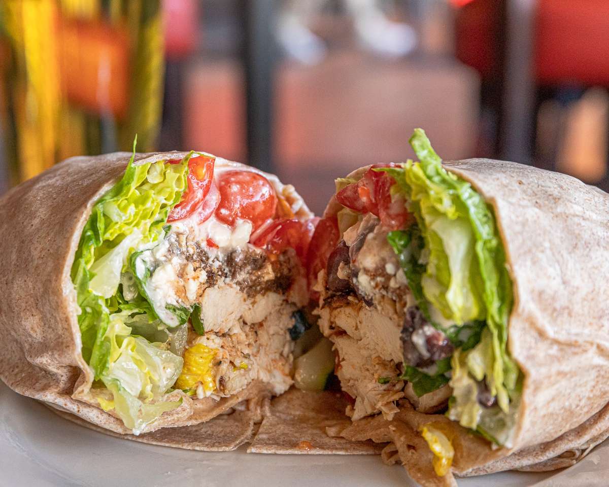 Chicken Greek Wrap - Menu - Comella's