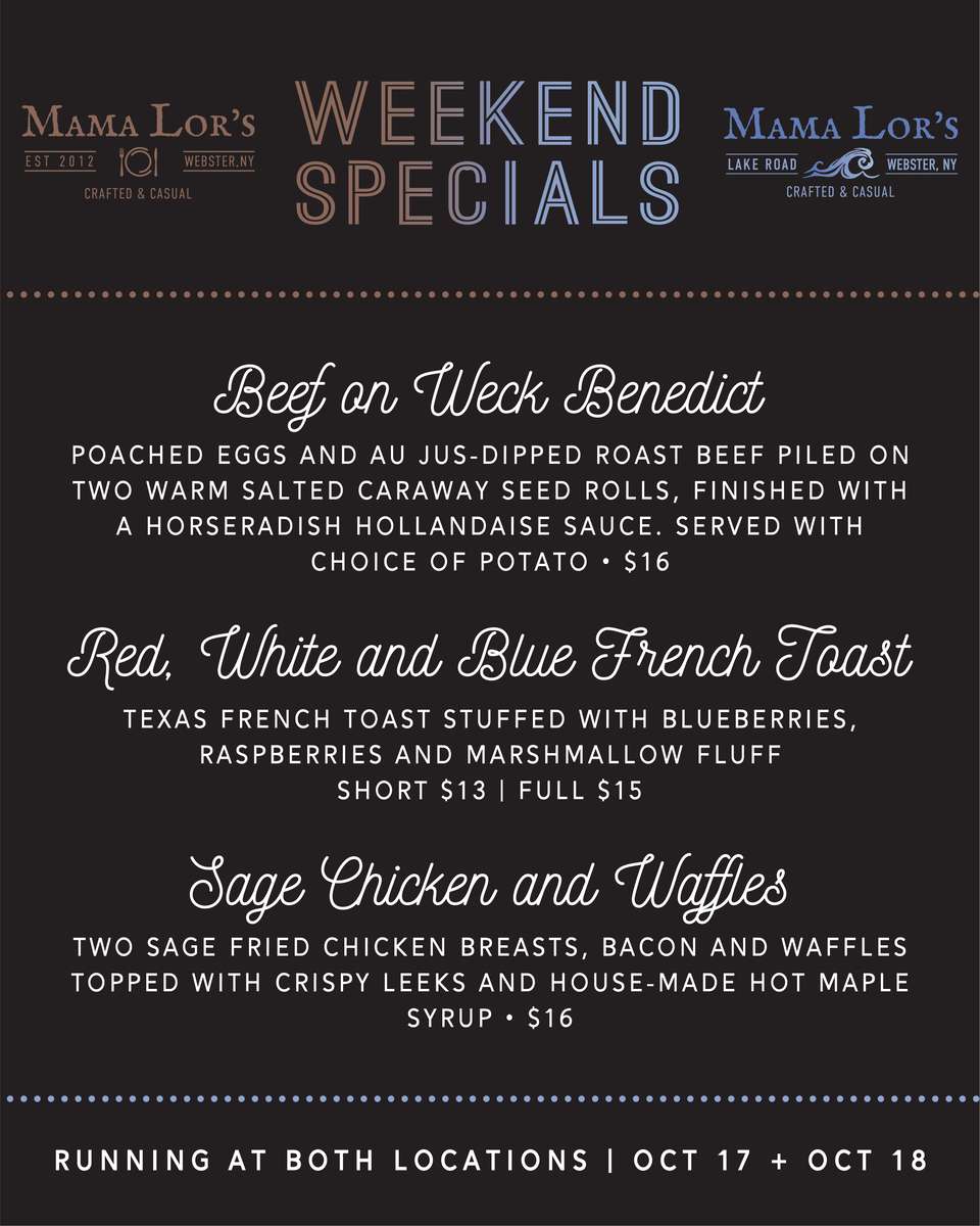 Weekend Breakfast Specials