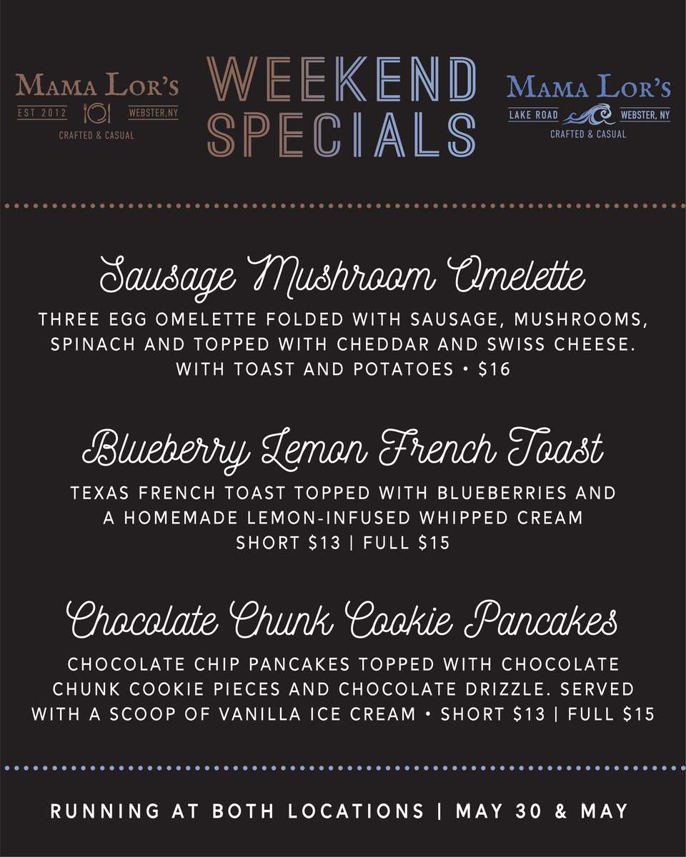 Weekend Breakfast Specials