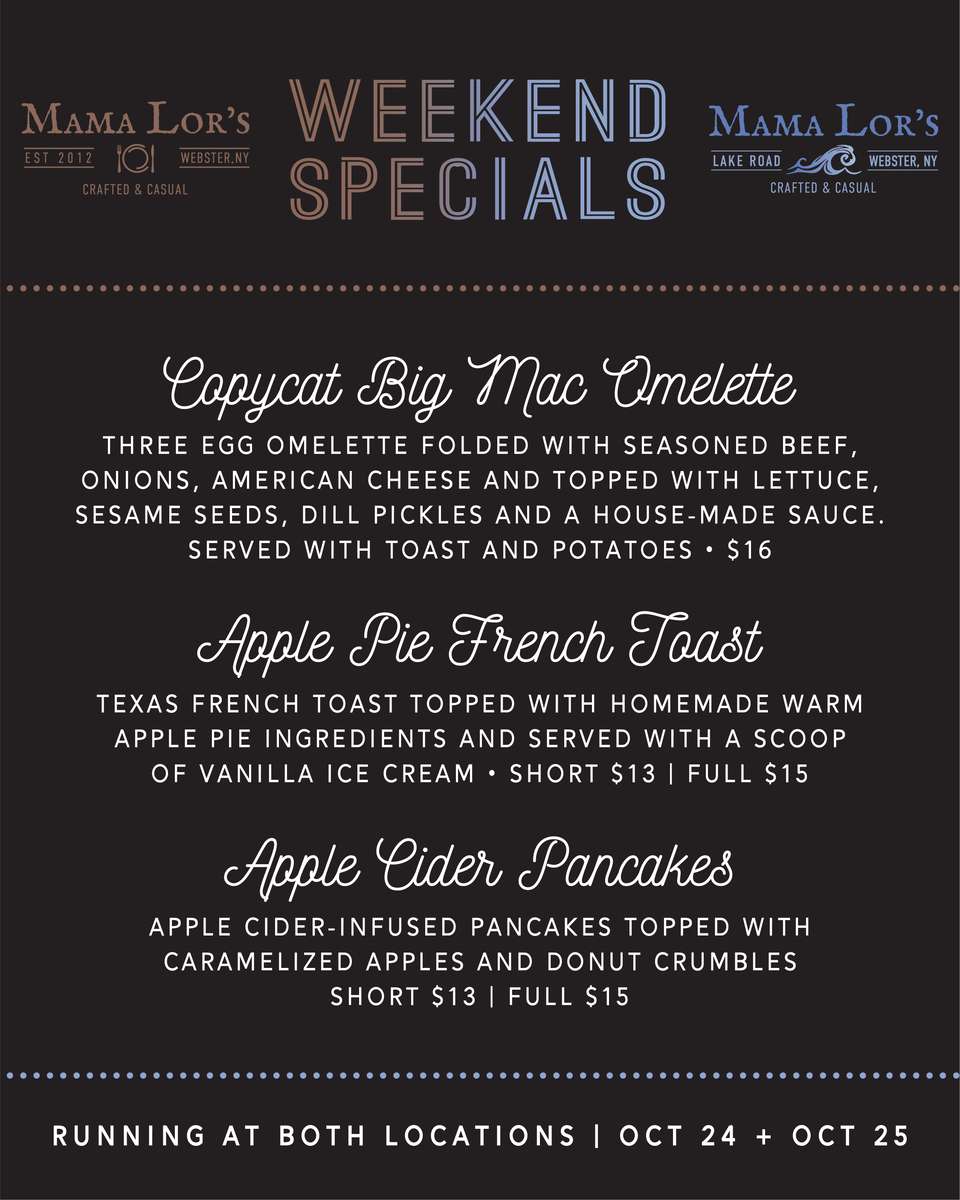 Weekend Breakfast Specials