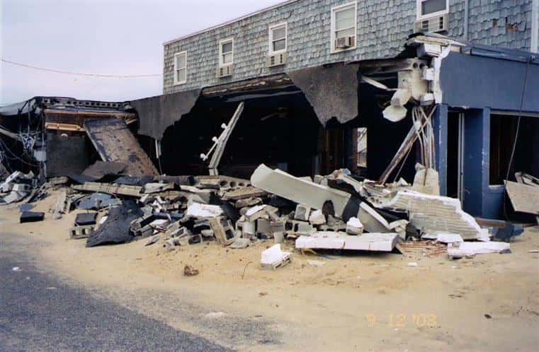 damage to the building