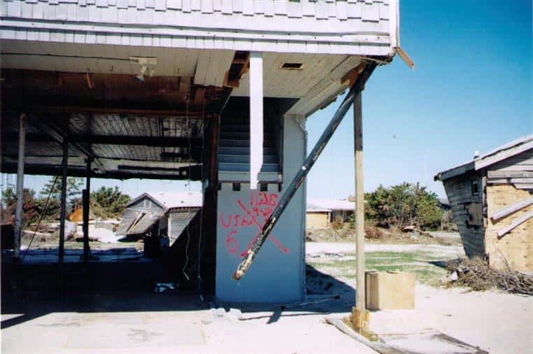 damage to the building