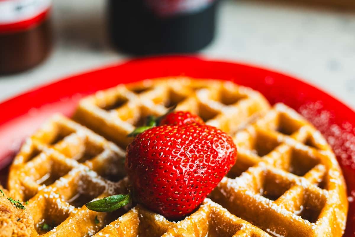 waffle & fruit