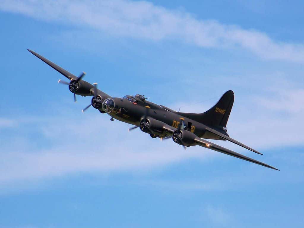 Plane flying in the sky