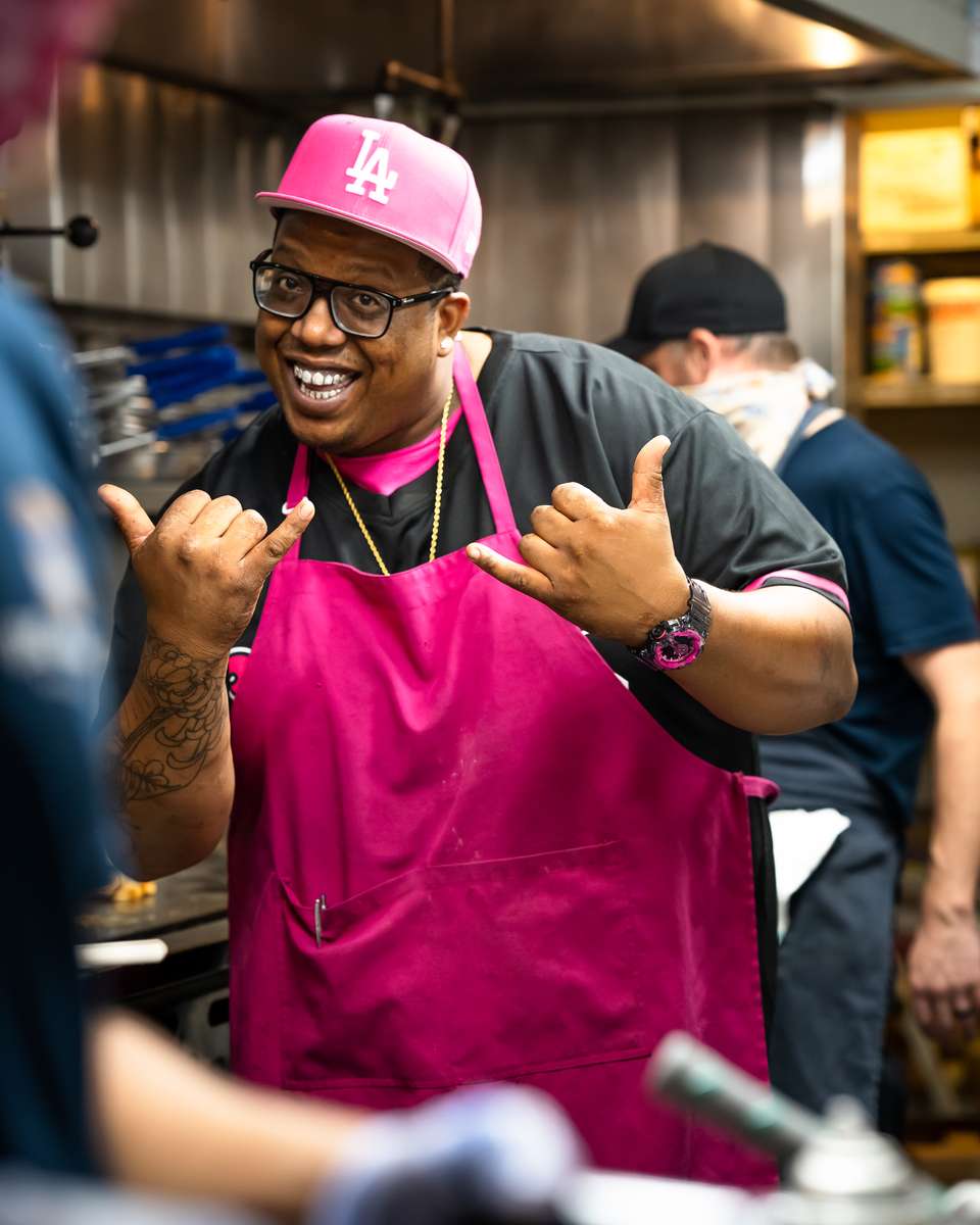 Chef Sheldon in the kitchen