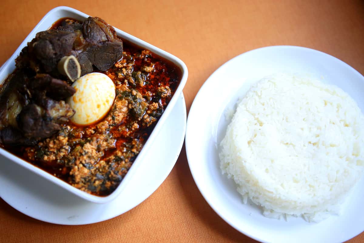 goat stew and rice
