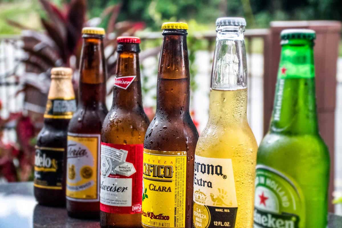 variety of beers