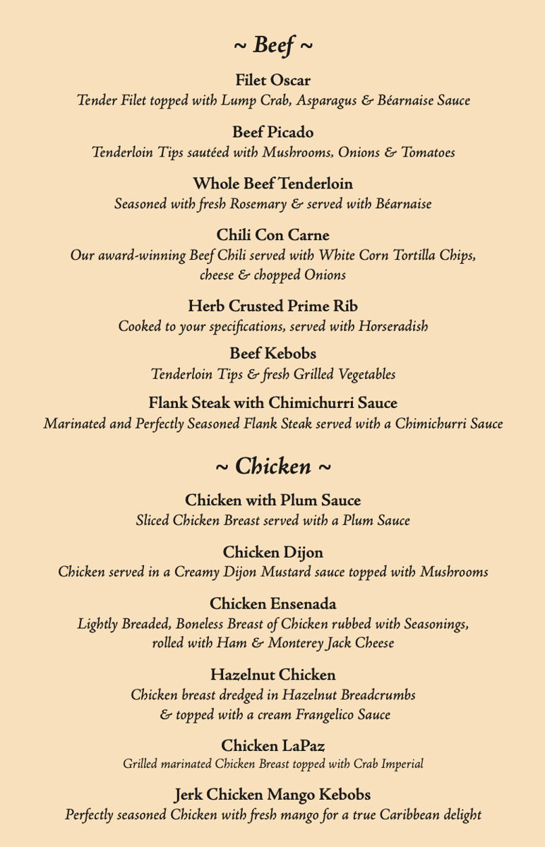 catering